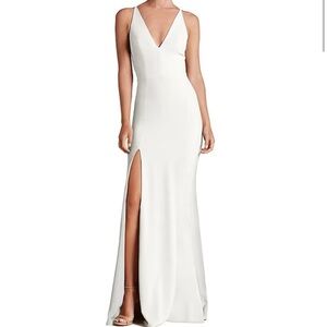 Dress The Population Iris Front-Slit Gown Large